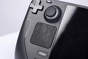 Touchpad Protector Steam Deck, Schutz Haut Textur Aufkleber für steamdeck Touch Trackpads, High End strukturierte Griff Haut Luck&Link(Schlangenskala-Schwarz, Trackpads)