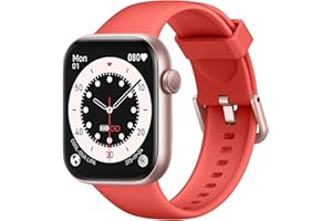 ACCLAFIT Reloj Inteligente Mujer Hombre, 1.85" Smartwatch con Llamadas Bluetooth, 140+ Modos Deportivos Smart Watch con SpO2/Pulsómetro/Monitor de Sueño/Podómetro, Impermeable IP68 Smart Watch Para Android iOS