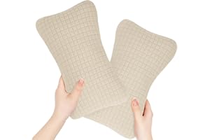 ‎BLUBLU PARK Blublu Park Mini-Kissen zum Schlafen, 11"x7" kleines nickerchen Kissen für Kleinkinder, Nacken, Handgelenk, Lendenwirbelsäule und Knie, Haustierkissen (Beige - 2 Stück)