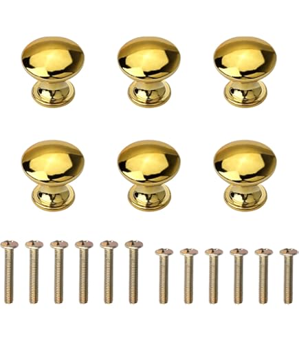 TsunNee 6PCS Ceramic Cabinet Knobs - Chic Antique Pumpkin Kitchen Cupboard Handles, Round Furniture Door Knobs In Green