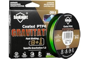 SeaKnight G9 Serie 9 hebras Línea de Pesca Trenzada de, 8+1 hebras línea de Pesca de hundimiento rápido, 150m/300m, a Prueba de Agua de mar, a Prueba de Rayos UV, Revestimiento de PTFE, 17-80LB