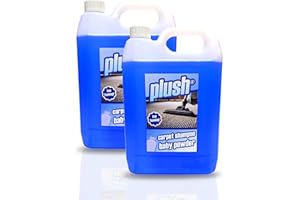 TRADE CHEMICALS Carpet Cleaner Shampoo & Odour Deodoriser (inc Pet) 10L Plush (Baby Powder)