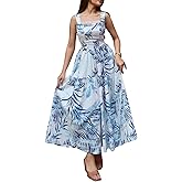GRECIILOOKS Maxi Dress for Women | Long One Piece Outfit | Casual Western and Stylish Party Outfit | Trendy Summer Fashion fo