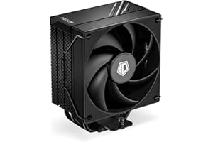 ID-COOLING FROZN A410 Black - Raffreddatore CPU ad aria nera altezza 15,2 cm, 4 tubi di calore da 6 mm, ventola FDB 120 x 120 x 25 mm, TDP 220 W, compatibile con Intel LGA1700/1851/1200/115X; AMD