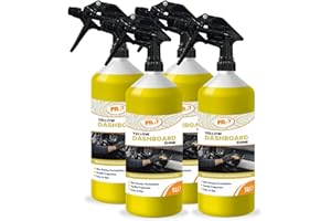 FILO Car Dashboard Cleaner 4x 1L – Car Interior Cleaner with Vanilla Fragrance | Ultimate Shine for Dashboards, Vinyl & Rubber | Plastic Restorer & Interior Care