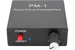 Vikye Piezo -Pickup -Vorverstärker, JFET -Ladetyp, für Gitarren -Cello -Violin -Ukulele -Mandoline mit 6,35 Mm Kabel, Ladung Vom Typ C, Bis zu 10 Stunden Gebrauch