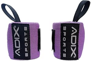 ADIX Sports - 18 Inch Power Weight Lifting Wrist Wraps Supports Gym Training Fist Straps - Sold as Pair & One Size Fits All