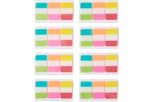 Amazon Basics Sticky Bible Study Tabs for Annotating Books, Page Markers 2.5 cm Wide, 480 Pieces, Assorted