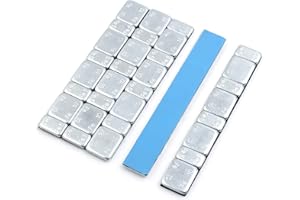 F FIERCE CYCLE sourcing map 5 Stück Klebegewichte Streifen 2,1 Unzen Hinterrad für Motorrad 124 x 18 mm