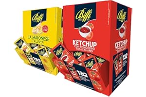 ITALIAN GOURMET E.R. Salsa Biffi Kit mayonnaise et ketchup monoportion Sauces 264 sachets de 10 g