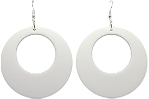 Bluebubble DISCO FEVER 56mm Large Round Pastel Hoop Earrings in Gift Bag - 32 Colours Available