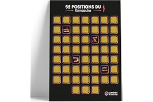 LE MONDE À GRATTER Poster à gratter Kamasutra - Format A3-52 positions kamasutra à gratter - Encre à gratter dorée agréable et sans traces - Idée cadeau couple - jeu couple