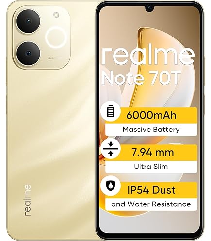 realme Note 70T スマートフォン realme Note 70T Smartphone,Batería 6000mAh,4GB+128GB