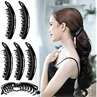 4 Bananenspangen-Fisch-Design – Bunte Haarspangen Für Lange Haare, Praktisch & Stylisch