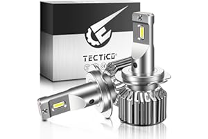 TECTICO PX26d H7 6500K 55W LED Lampadine fari Mini super luminoso Bianco freddo visione estrema abbaglianti/anabbaglianti Kit di conversione sostituzione fari,2 pezzi