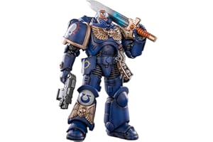 Toyverse JOYTOY 1/18 Figurka akcji Warhammer 40,000, Ultramarines Primaris Porucznik Argaranthe, model postaci ruchomych stawów, 15 lat i więcej