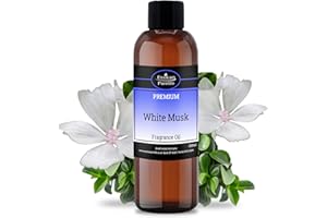 AUTHENTIC OIL CO White Musk Oil - Fragrance Oils for Candle Making, White Musk Perfume Oil, Aromatherapy Diffuser Oil, White Musk Oil for Soap Making, Bath Slime, Pot Pourri, White Musk Diffuser Oil 100ml