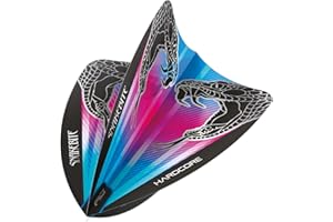 RED DRAGON Hardcore Freestyle - Plumas para dardos (3 juegos por paquete, 9 plumas de dardos en total)