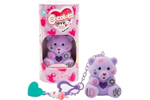 Coccolotti Love&Tell 4ever - Orsetto Lilla, Con Funzione Registrazione e Portachiavi Charm, Animali Interattivi Giocattolo,Per Bambini 4 Anni +, Giochi Preziosi