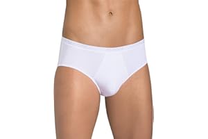 sloggi men, Basic Midi, Slip Hombre, Blanco (White), 6