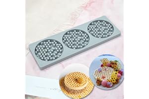 TUKE Molde de Silicona Con 15 Cavidades para Chocolate, Panal, Abeja, Fondant - para Hornear, Cocina, Pasteles, Magdalenas
