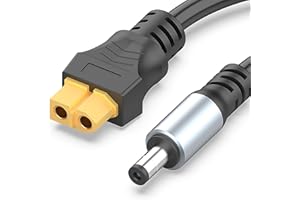 HIEbee XT60 auf DC5521 Stromkabel, XT-60 Stecker auf DC 5.5mm x 2.1mm Stecker Adapter Kabel für FPV Goggles, für Starlink Mini etc. 2m