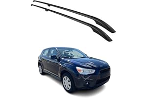 OMAC Barres de Toit longitudinales pour Mitsubishi ASX 2010-2025 Aluminium Noir