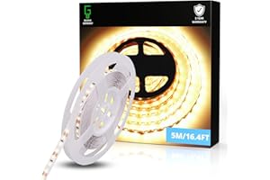 NUOVA GERMANY 10 Metri Striscia LED Bianca Calda 3000K SMD2835 120LED/m, 24V Dimmerabile Alta Luminosità, 14W/M, 140W, 13000Lumen Totali, Luce Nastro Luminoso, IP20 (10M Calda 3000K)