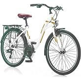Corelli Merrie 24 Rims 21 VISES V BRAKE City Bike WHITE - Coffee(GREENWAY BIKE)