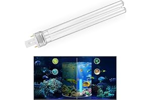 DDLISU 11W Pond Filter Bulbs, UVC Ultra Violet Bulbs for Filters & Clarifiers, 2PIN G23 PLS Replacement UV Bulb/Tube, Used for Equipment and Places that Require Disinfection in Fish Ponds and Fish Tanks*2PCS