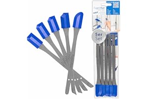 KLASSIK (PLUS) FUGENFUX® 5er Set – Fugenglätter | Fugenabzieher mit Revolutionärer Zauber-Spitze für Extrem Enge Stellen | 5 optimierte Spezial-Fugenköpfe | Made in Germany | Für sämtliche Dichtstoffe