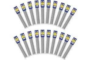 HIOQFR 240 Pièces Recharge Porte Mine Recharge Criterium 0.9 mm Crayon Mine de Plomb HB Recharge Mine Criterium 0,9 Incassables Mines Graphite Pencil Refill pour Porte-mines,Crayon Automatique