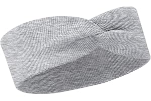 Bubalove - Baumwollstirnbänder für Mädchen und Neugeborene, Baby Haarschmuck, Stirnband, viele Größen und Farben, handgenähte Stirnbänder für Mädchen - 4-12 Monate grau melange
