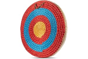 Kjzeex 50x50 cm Traditionelles Festes Bogen-Bogenschießen-Ziel, Outdoor-Sportjagd-Schießziel, Zwei Schichten