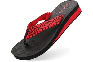 ChayChax Chanclas de Cuña para Mujer Suave Sandalias de Playa Ligero Pantuflas Verano Zapatillas Antideslizante