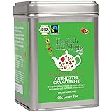 English Tea Shop Organic Fairtrade Green Tea Pomegranate - 100g Loose leaf tea in a Tin