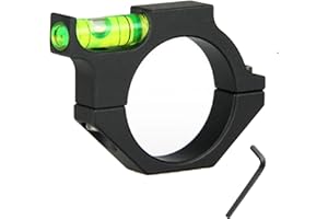 RimFly Nivel de Burbuja para Arma Picatinny Visor Soporte de Anillo Airsoft Rail 25mm Tactico para Rifle Scope Tubo Visor Montaje de Alcance para Rail Caza Paintball Adaptador