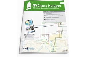 NV CHARTS NV Atlas Ostfriesland DE 13 mit App Lizenz - Seekarte Nordsee - Borkum bis Helgoland & EMS