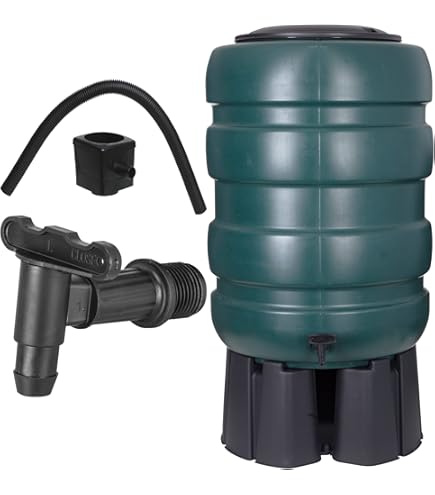 Girante Pompa Acqua Harcostar 227L Litre Grey Water Butt Tanica Acqua Con Rubinetto