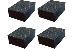 CARALL 4 Pezzi Tamponi Ponte Sollevatore 160X120X60mm, Tamponi in Gomma Rettangolari, Compatibile con Ravaglioli Corghi OMCN, Made In Italia
