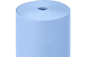 HORECA COLLECTION MAXI PRODUCTS - Camino de Mesa TNT Precortado a 30 cm - 0,4 x 12 m - Azul Pastel - Tejido no Tejido Spunbond (TNT) - Desechable con Efecto Tela - Resistente a Líquidos - Catering - IMPERMEABLE