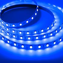 Mixtooltoys LED Streifen 1 M, Batteriebetrieben, 30 LEDs Blau – Flexibel, Selbstklebend Für TV, Schrank, Deko