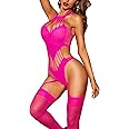 VORTICALIA Women Fishnet Bodysuit Bodystocking Lingerie for Women Naughty Sexy Tights Outfits