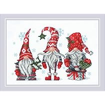 RIOLIS Kit Punto Croce “Sapore Delle Feste” 2157 – 15x21cm – Set Completo Con Schema E Fili – Ideale Per Regali Fai Da Te E Decorazioni Natalizie