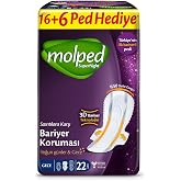 Molped Supernight Ultra Hijyenik Ped Gece Dev Ekonomik 22 Adet