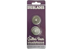 THE QUILTED BEAR Quilted Bear Ours Matelassé DAFA 28mm Double Lame De Rechange pour Fraises Rotatives De Rechange pour OLFA et Fiskars