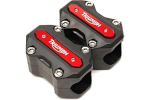 2BIRD Motorcycle Protective Accessories Engine Guard For Triumph Daytona 675 Street Triple R Tiger Explorer 1200 800 XC Motorbike Crash Bar Bumper Protector Decorative Block (Color : Red)