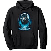 T-shirt Garçon 8 Ans The Mountain - Motif Loup Pleine Lune, Noir, Taille 128, Occasion