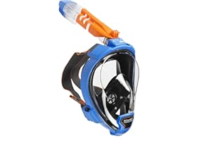 OCEAN REEF - Aria QR + Máscara de Snorkeling de Cara Completa con Boquilla - Visión Acuática de 180 Grados