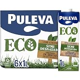 Puleva ECO - Organic Semi-skimmed Milk BIO - Animal Welfare - Brik UHT Pack 6 x 1L